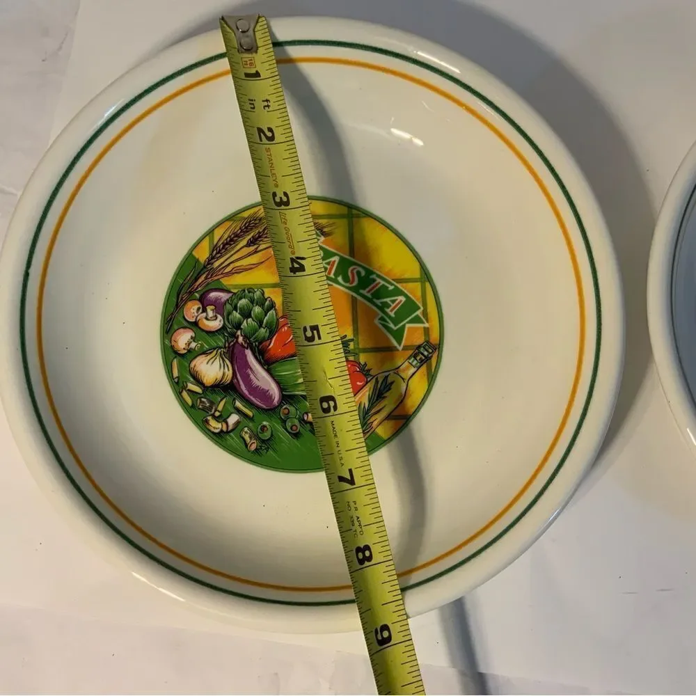 New Set 2 Vegetable by Himark PASTA BOWL 8 3/4